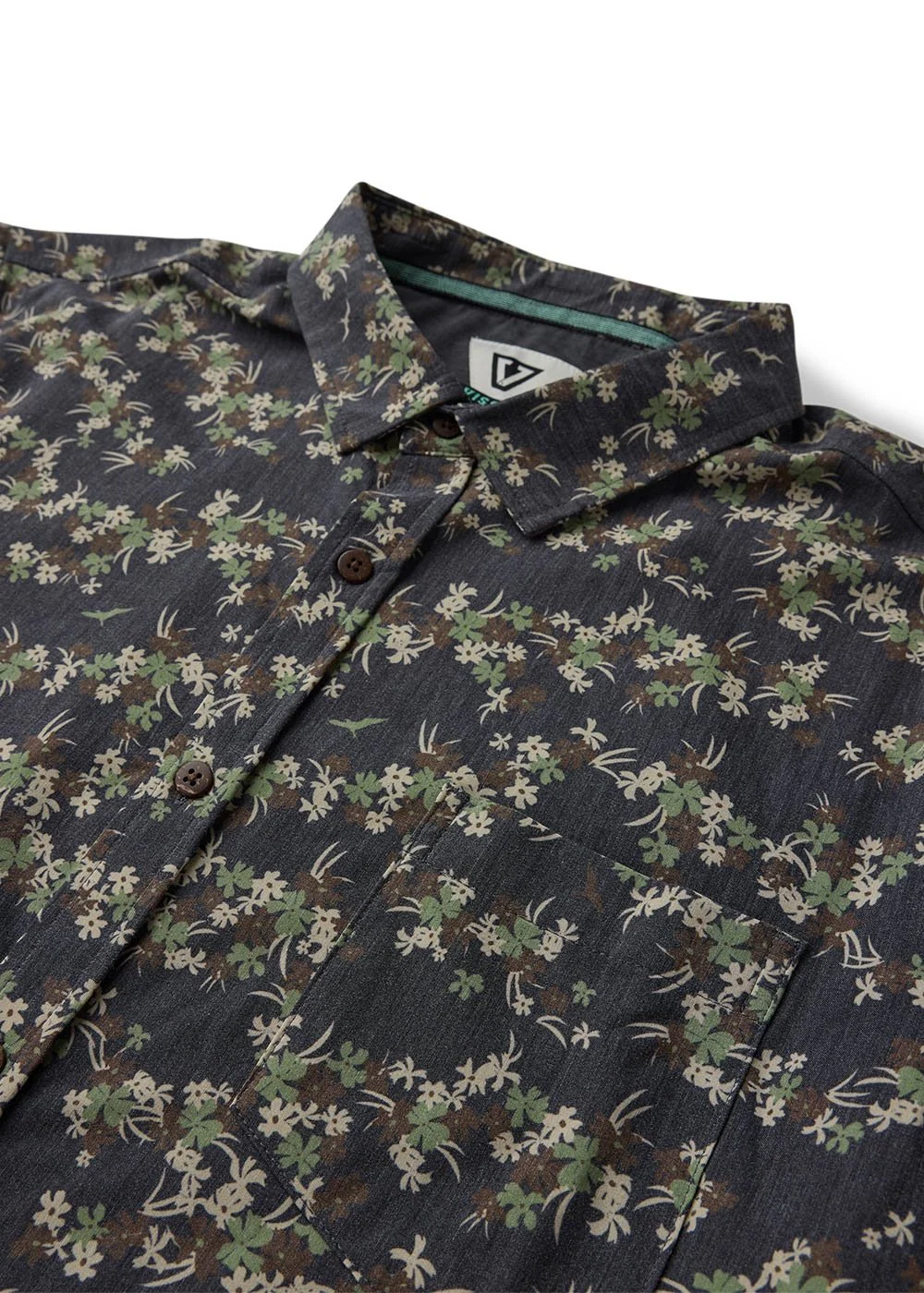 Vissla Tropicanica Hybrid Eco Short Sleeve Shirt || Black
