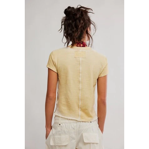 Free People Wall FLower Tee || Nova/Washed Tea Combo