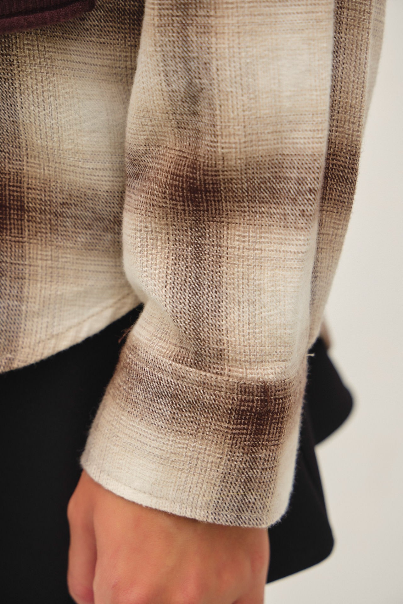 Vintage Wash Plaid Flannel || Brown
