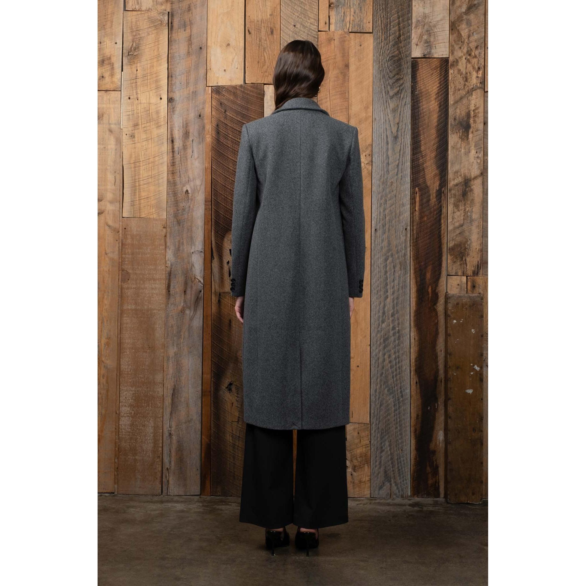 Long Button Front Coat