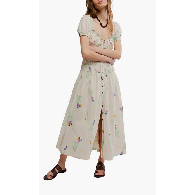 free people cotton midi dress