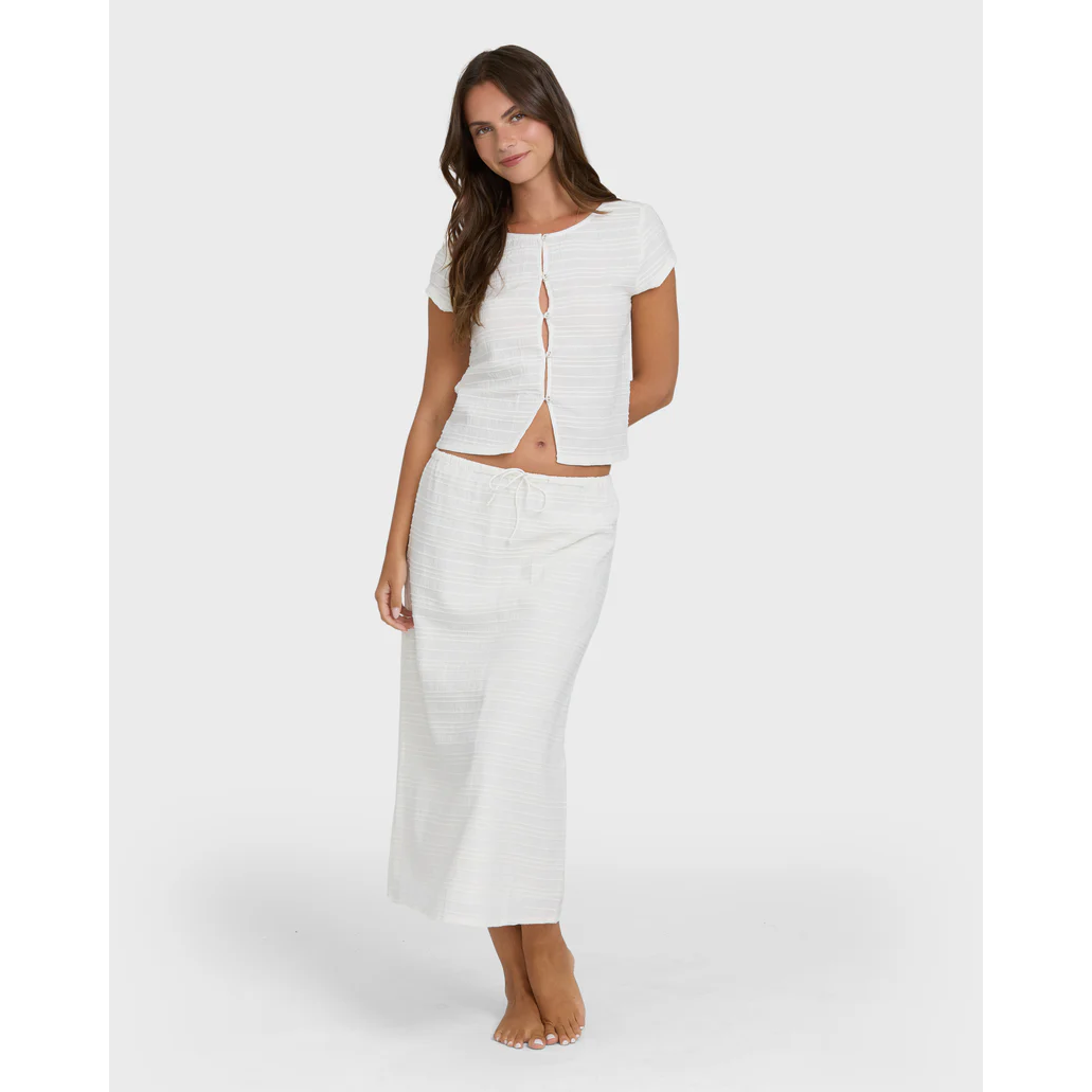 Billabong Your Call Short Sleeve Woven Shirt || Salt Crystal