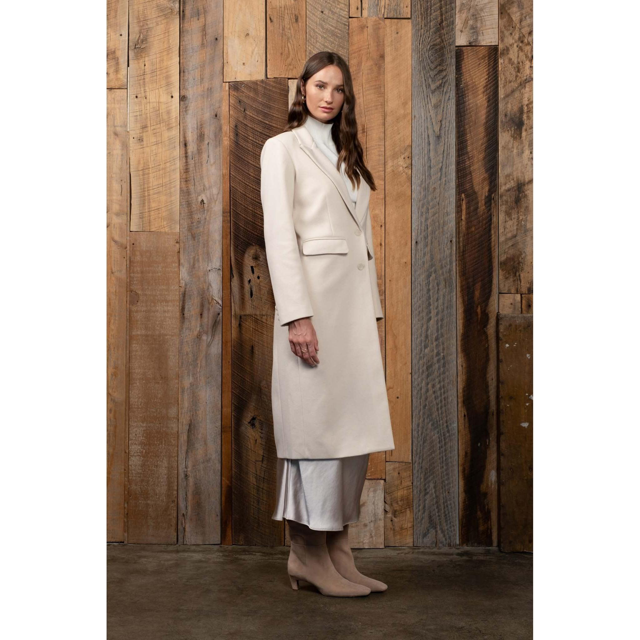 Long Button Front Coat