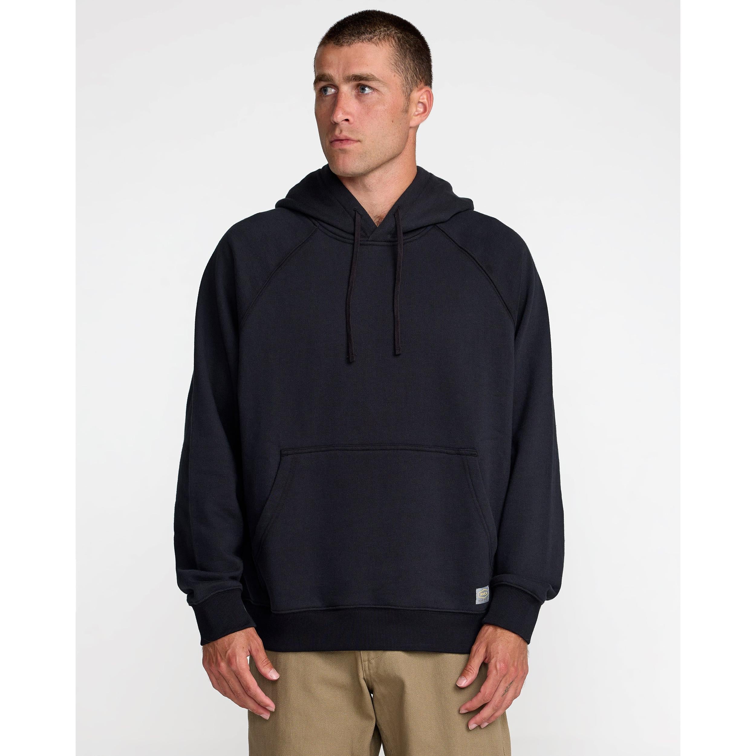 black RVCA men's hoodie