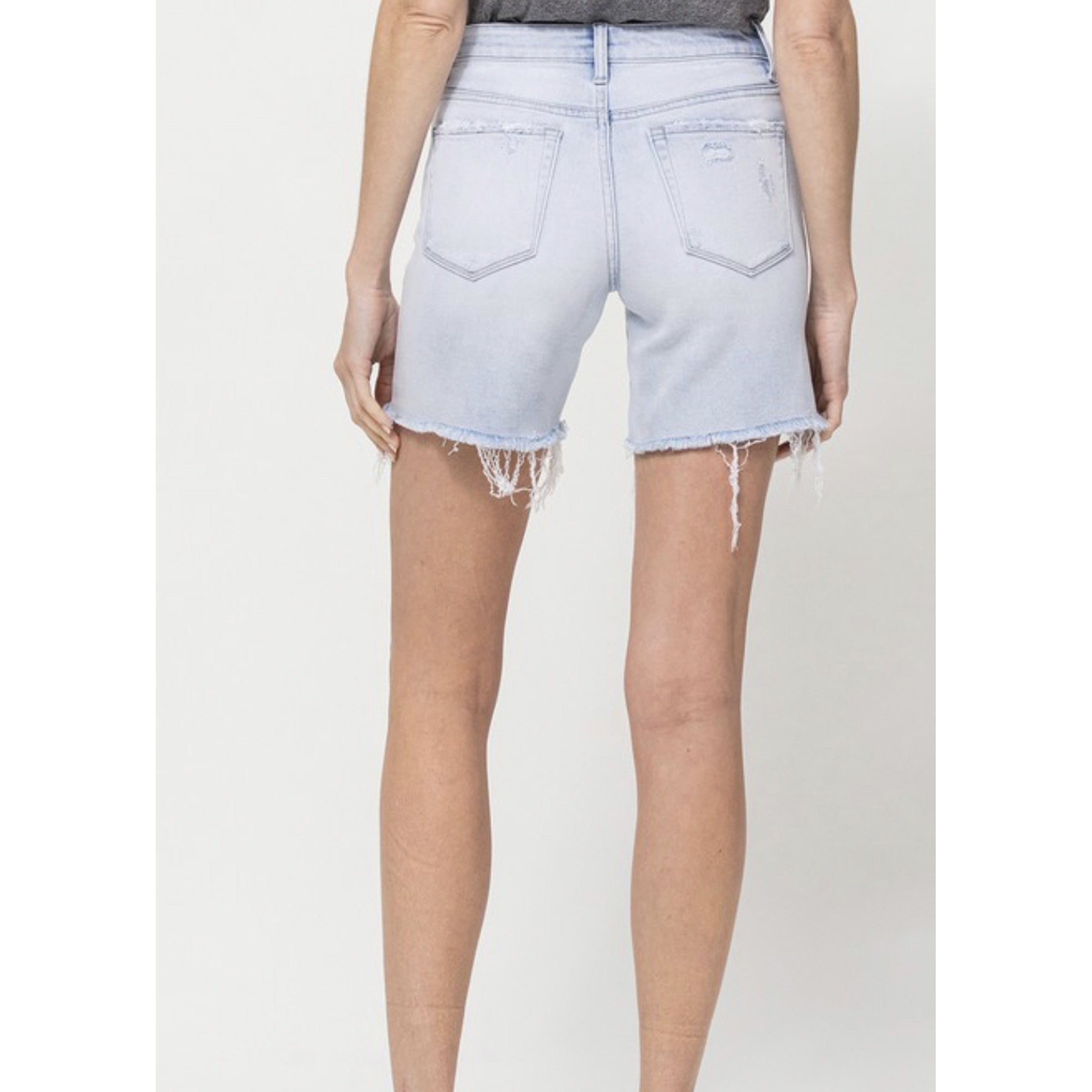HIGHRISE CUFFED SHORTS BY RISEN - OLIVE – Salty Lime Boutique