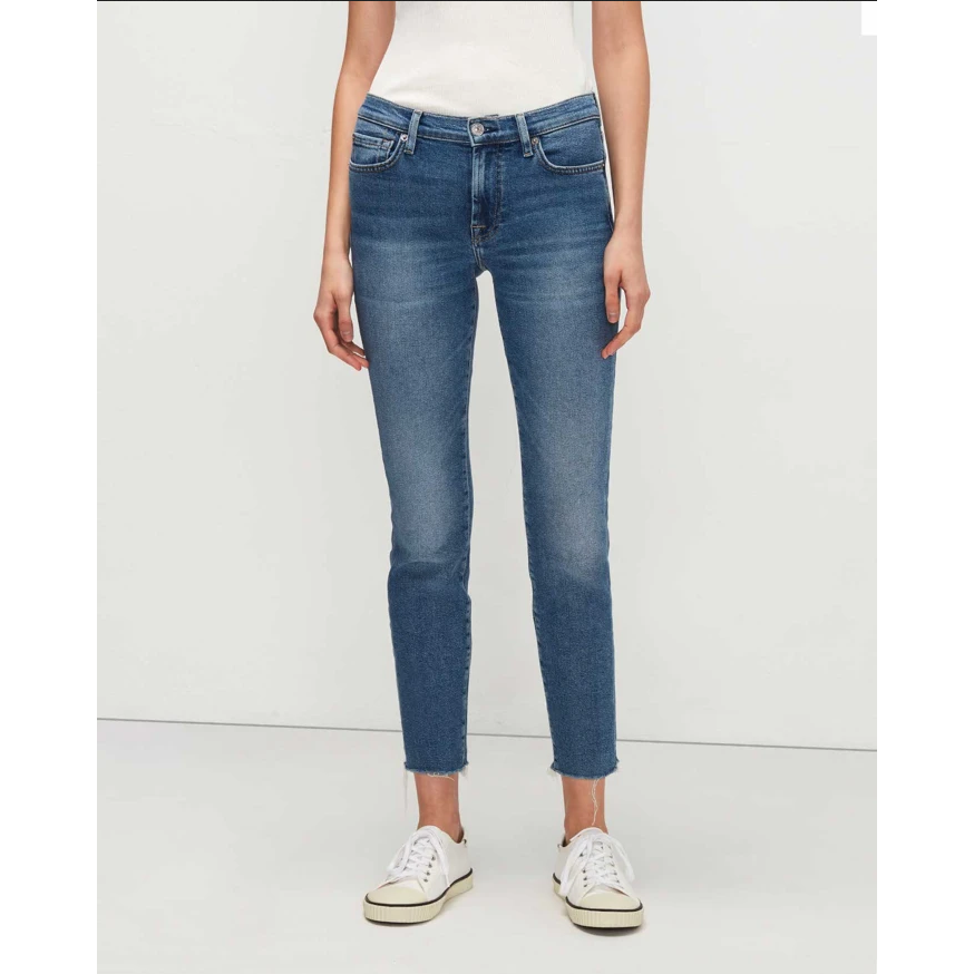 7 For All Mankind Roxanne Ankle || Powder Blue